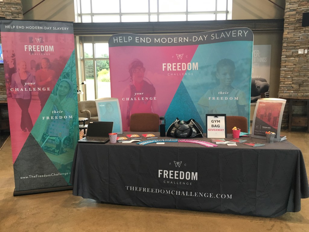 Freedom Challenge Banner & Podium&nbsp;Stand